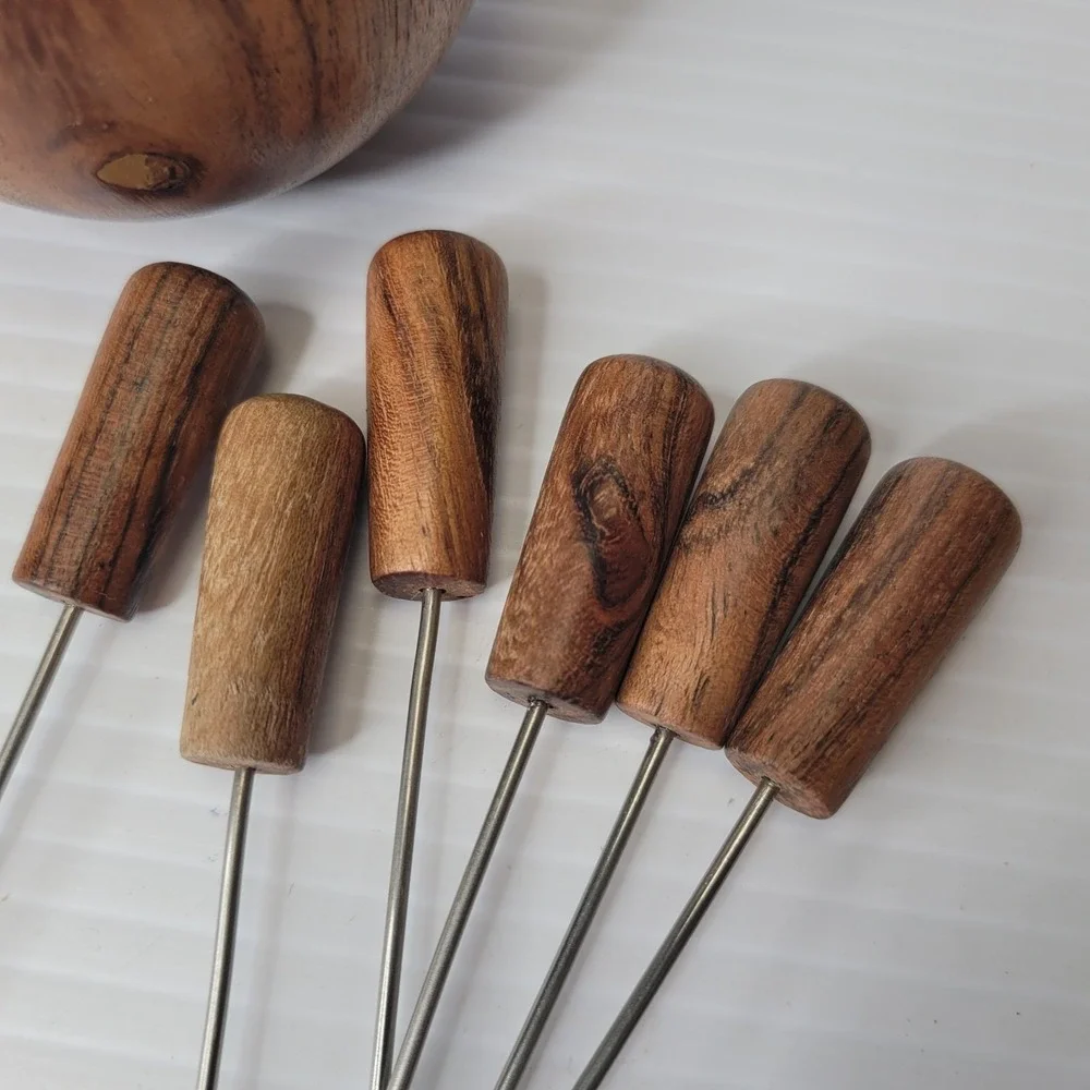 Frontgate‎ Hors D'Oeuvre Charcuterie Board Picks Set w/ Holder NEW Old Stock
